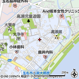 熊本県玉名市高瀬133周辺の地図
