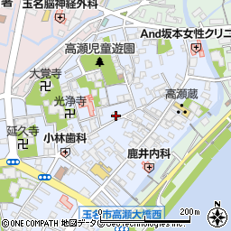熊本県玉名市高瀬328周辺の地図