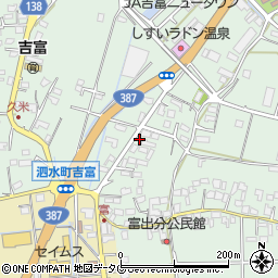 熊本県菊池市泗水町吉富2508周辺の地図