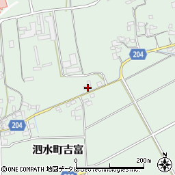 熊本県菊池市泗水町吉富541周辺の地図