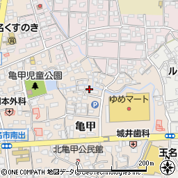 熊本県玉名市亀甲220-4周辺の地図