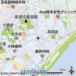 熊本県玉名市高瀬131周辺の地図