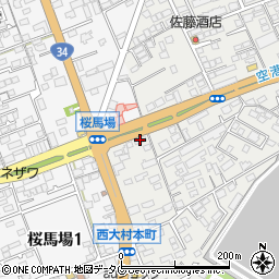 有限会社田中建設大村営業所周辺の地図