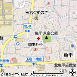 熊本県玉名市亀甲253周辺の地図