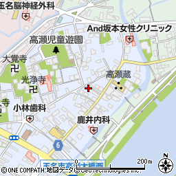 熊本県玉名市高瀬140-1周辺の地図