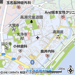 熊本県玉名市高瀬329周辺の地図