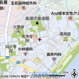 熊本県玉名市高瀬332周辺の地図