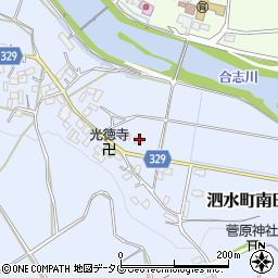 熊本県菊池市泗水町南田島701周辺の地図
