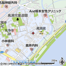 熊本県玉名市高瀬145周辺の地図