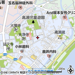 熊本県玉名市高瀬328-1周辺の地図