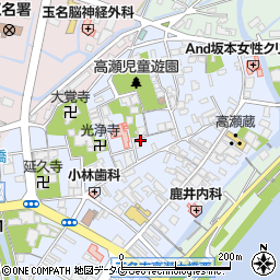 熊本県玉名市高瀬324周辺の地図