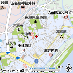 熊本県玉名市高瀬324周辺の地図