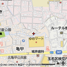 熊本県玉名市亀甲280周辺の地図