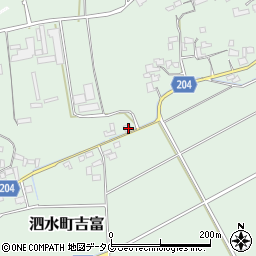 熊本県菊池市泗水町吉富544周辺の地図