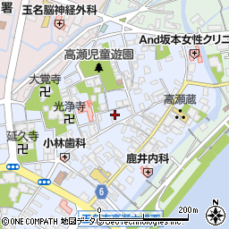 熊本県玉名市高瀬331周辺の地図