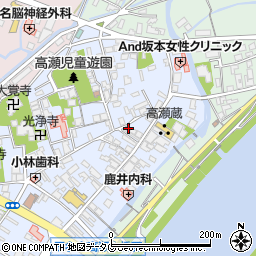 熊本県玉名市高瀬145-4周辺の地図