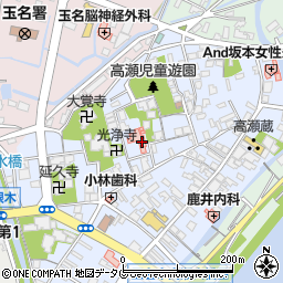 熊本県玉名市高瀬349周辺の地図