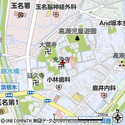熊本県玉名市高瀬350周辺の地図
