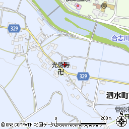 熊本県菊池市泗水町南田島645周辺の地図