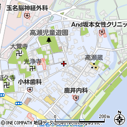 熊本県玉名市高瀬126周辺の地図