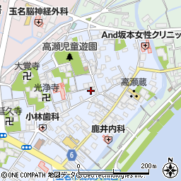 熊本県玉名市高瀬126周辺の地図