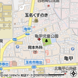 熊本県玉名市亀甲253-3周辺の地図