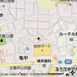 熊本県玉名市亀甲282周辺の地図