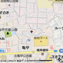熊本県玉名市亀甲278周辺の地図