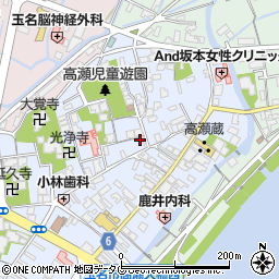 熊本県玉名市高瀬127周辺の地図