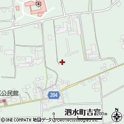 熊本県菊池市泗水町吉富2106周辺の地図