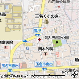 熊本中央信用金庫玉名支店周辺の地図