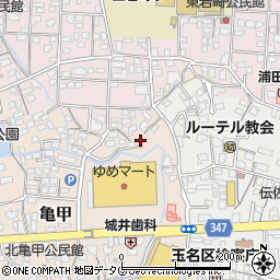 熊本県玉名市亀甲126周辺の地図