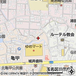 熊本県玉名市亀甲126周辺の地図