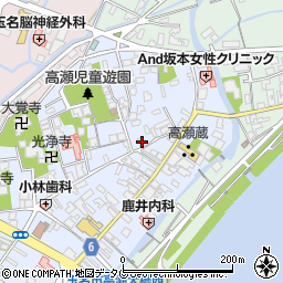 熊本県玉名市高瀬112周辺の地図