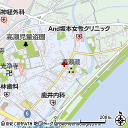 熊本県玉名市高瀬152周辺の地図