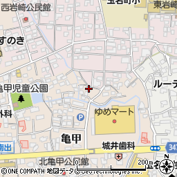 熊本県玉名市亀甲279-1周辺の地図
