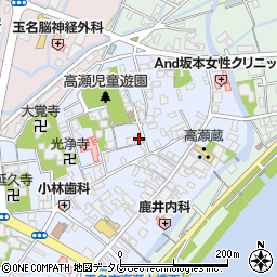 熊本県玉名市高瀬102周辺の地図