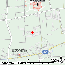 熊本県菊池市泗水町吉富2130周辺の地図