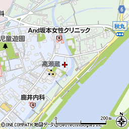 熊本県玉名市高瀬72周辺の地図