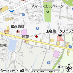 ファミリーマート玉名築地店周辺の地図