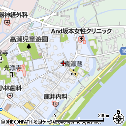 熊本県玉名市高瀬83周辺の地図