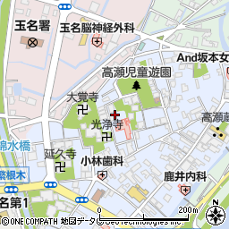 熊本県玉名市高瀬343周辺の地図