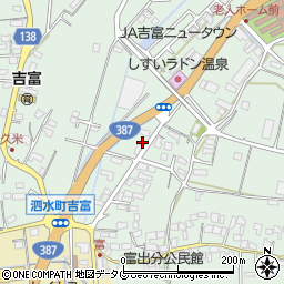 熊本県菊池市泗水町吉富2505周辺の地図