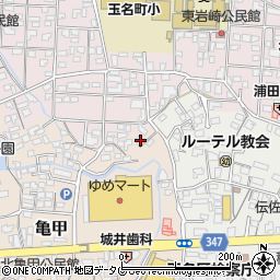 熊本県玉名市亀甲122-10周辺の地図