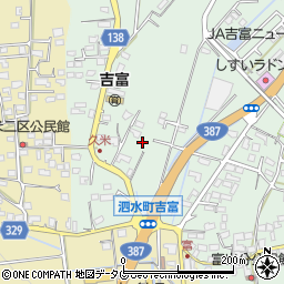 熊本県菊池市泗水町吉富2541周辺の地図