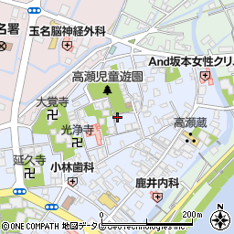 熊本県玉名市高瀬333周辺の地図