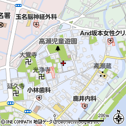 熊本県玉名市高瀬333周辺の地図