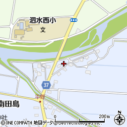 熊本県菊池市泗水町南田島503-1周辺の地図
