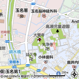 熊本県玉名市高瀬354周辺の地図