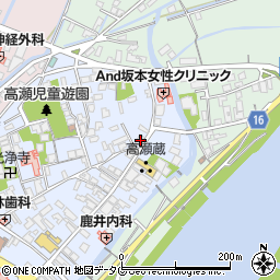 熊本県玉名市高瀬10周辺の地図